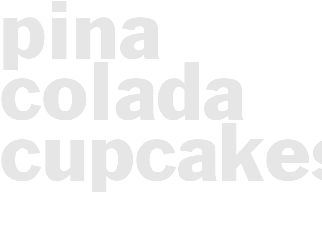 Pina Colada Cupcakes