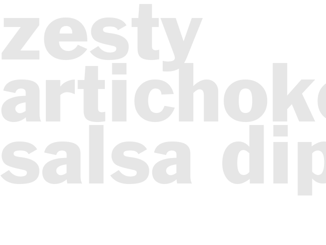 Zesty Artichoke Salsa Dip