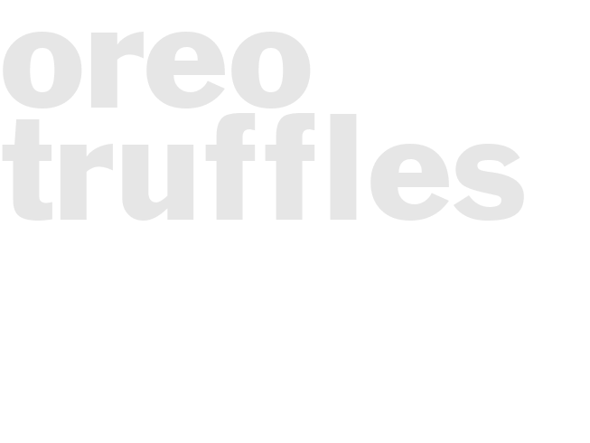 OREO TRUFFLES 