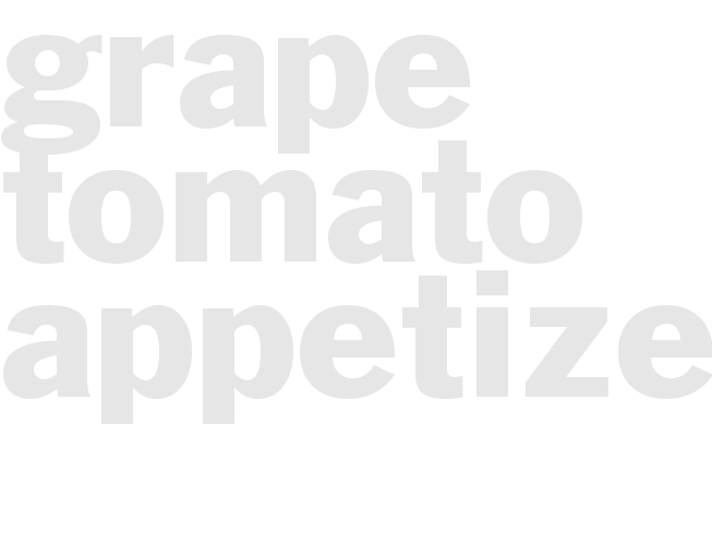 GRAPE TOMATO APPETIZER