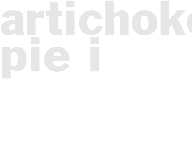 ARTICHOKE PIE  I
