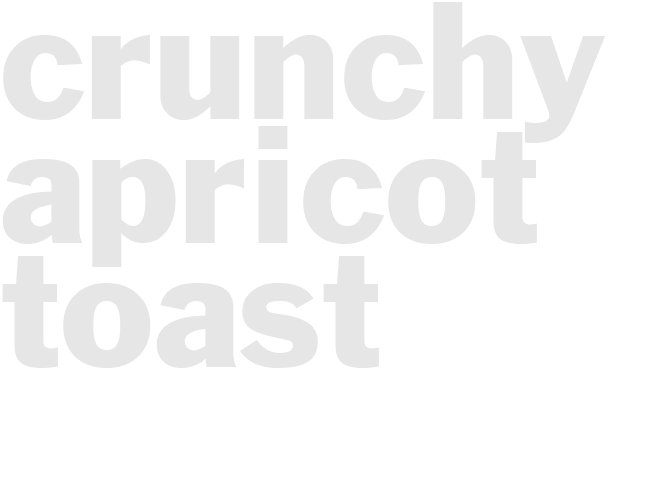 CRUNCHY APRICOT TOAST