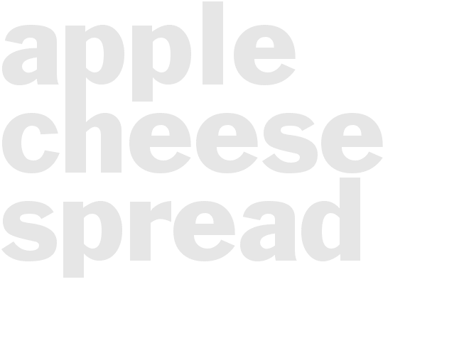 APPLE CHEESE SPREAD 