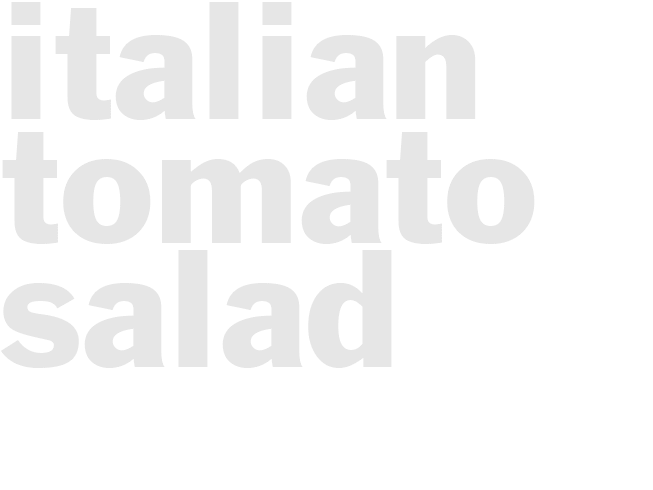 Italian Tomato Salad