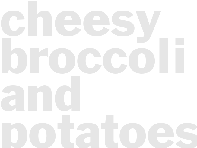 CHEESY BROCCOLI AND POTATOES IN FOIL