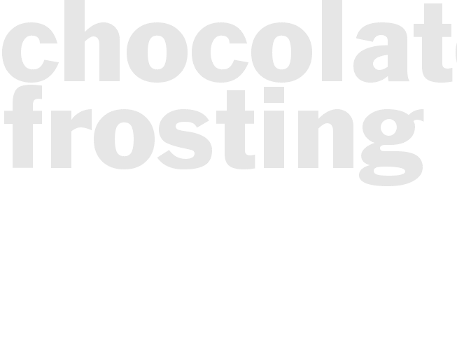 CHOCOLATE FROSTING  I