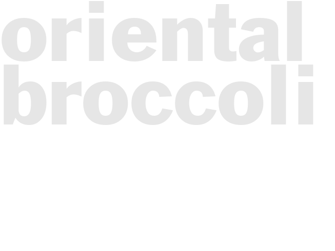 ORIENTAL BROCCOLI
