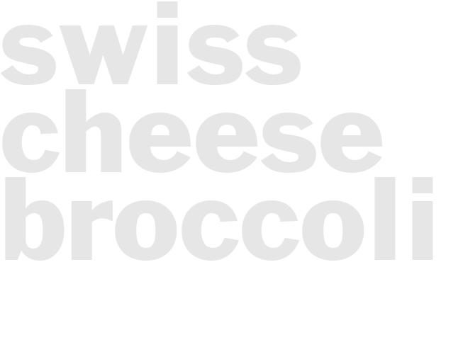 SWISS CHEESE BROCCOLI