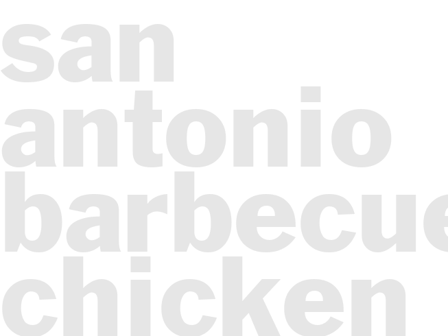 SAN ANTONIO BARBECUE CHICKEN