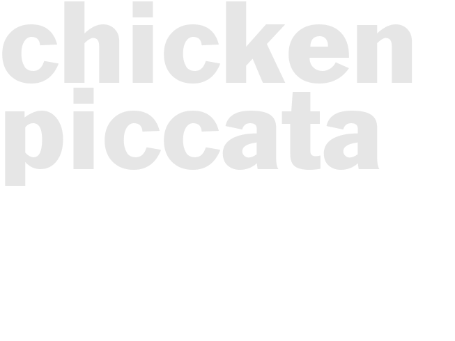 Chicken Piccata 