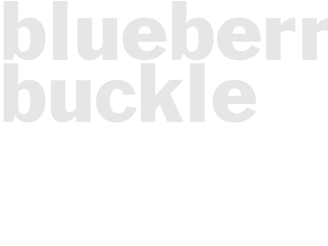 BLUEBERRY BUCKLE