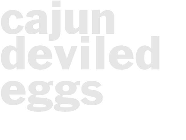 Cajun Deviled Eggs 