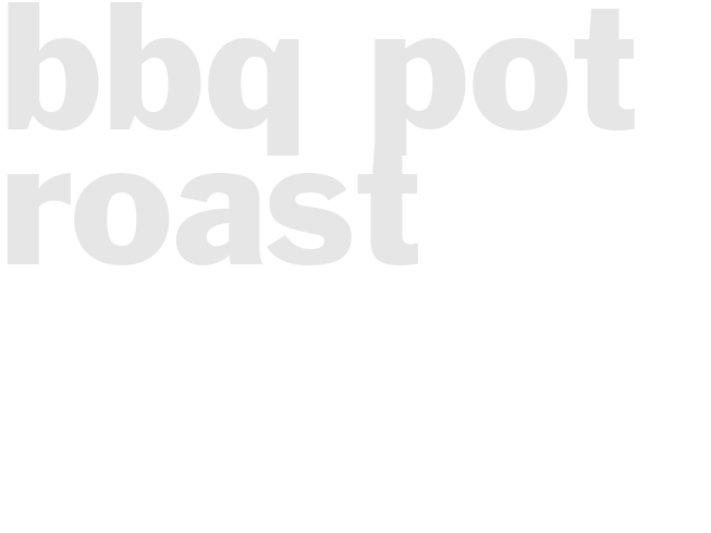 BBQ Pot Roast