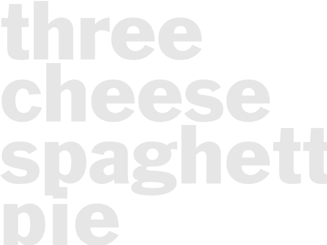 THREE CHEESE SPAGHETTI PIE
