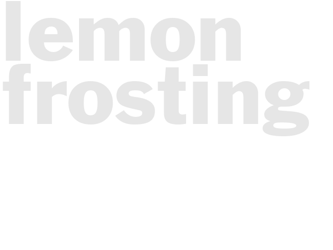 LEMON FROSTING