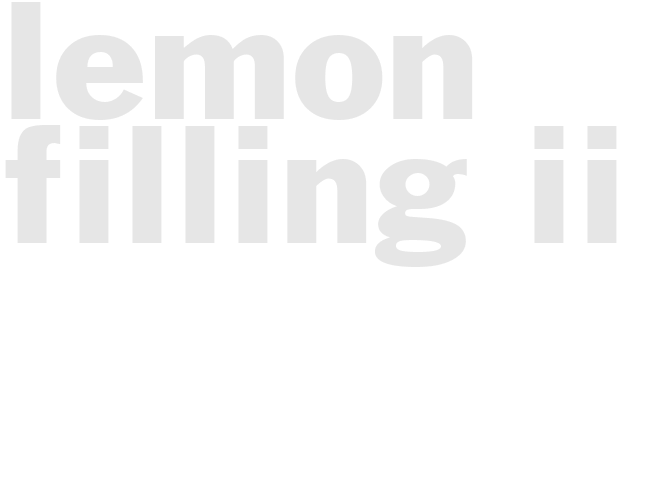 LEMON FILLING II