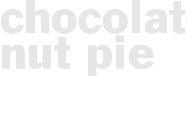 Chocolate Nut Pie