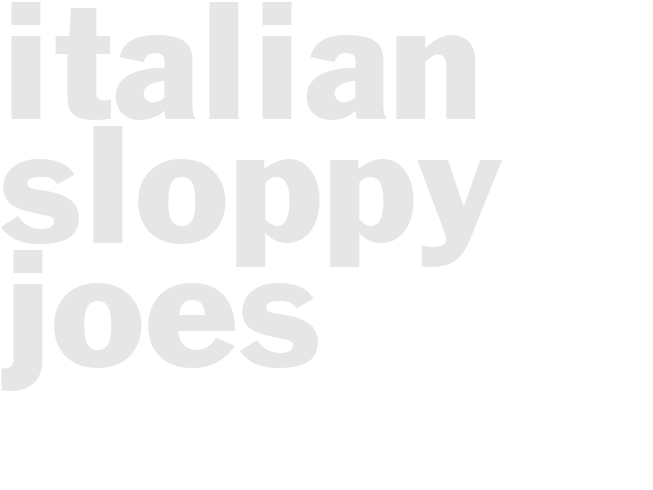 Italian Sloppy Joes