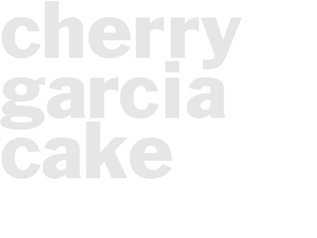 Cherry Garcia Cake 