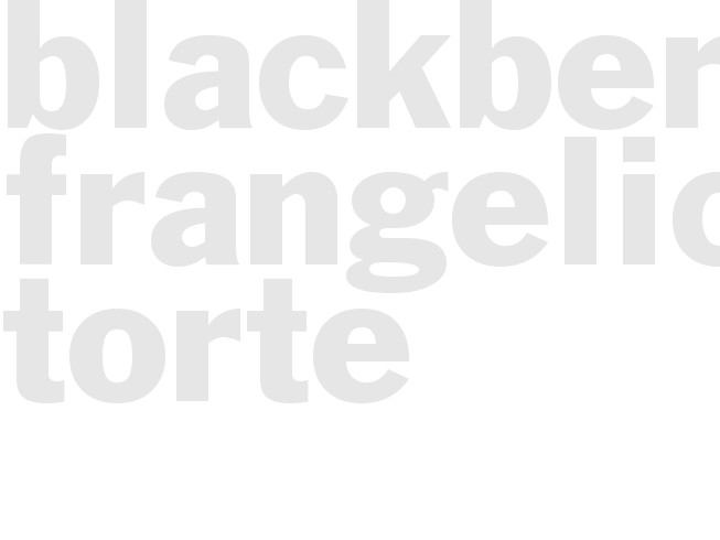BLACKBERRY FRANGELICO TORTE 