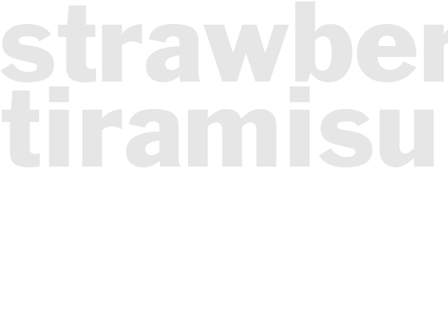Strawberry Tiramisu