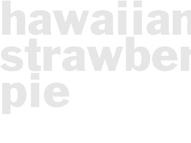 Hawaiian Strawberry Pie