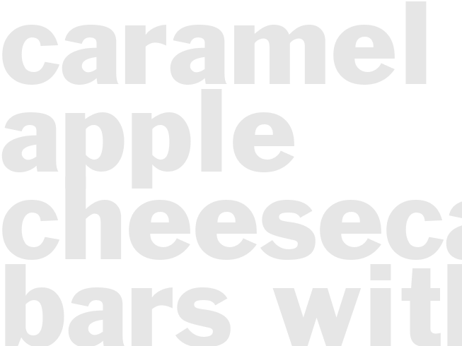 Caramel Apple Cheesecake Bars with Streusel Topping