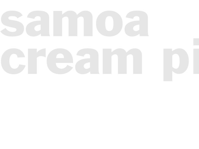 Samoa Cream Pie