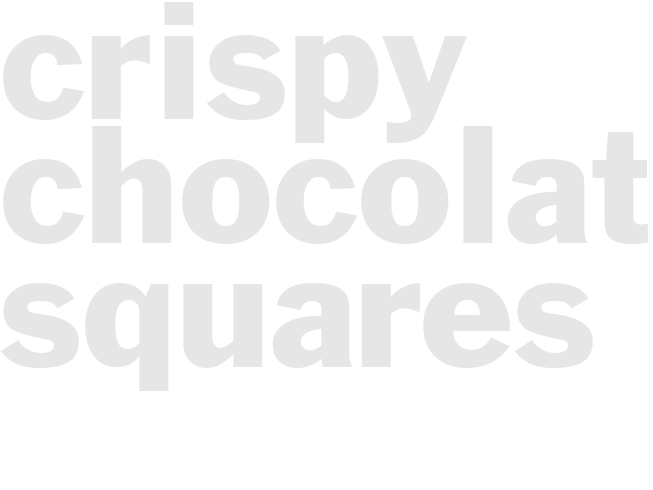 Crispy Chocolate Squares