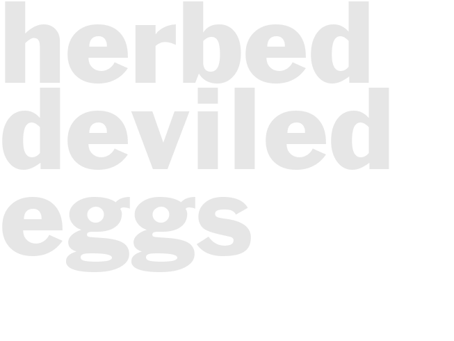 Herbed Deviled Eggs