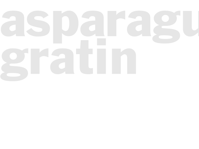 Asparagus Gratin