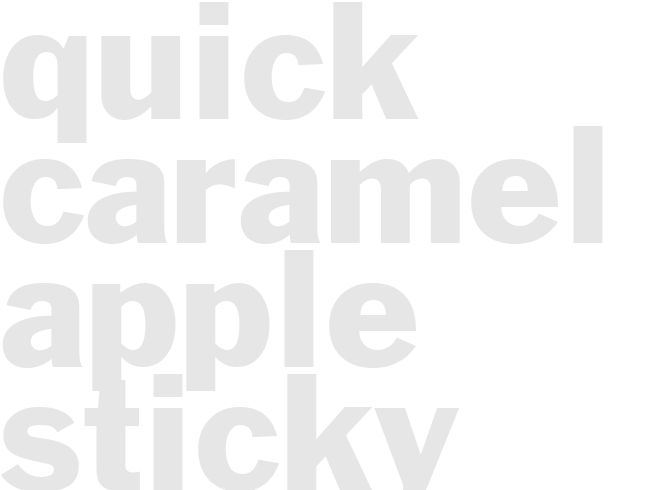 * Quick Caramel Apple Sticky Buns *