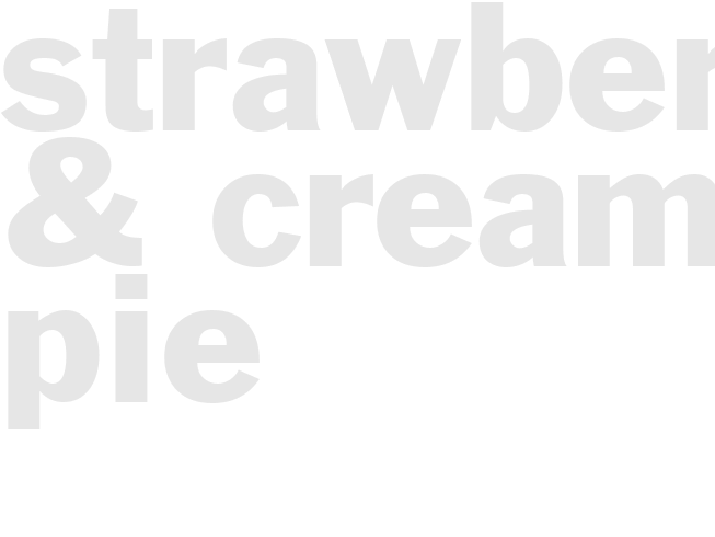 Strawberry & Cream Pie