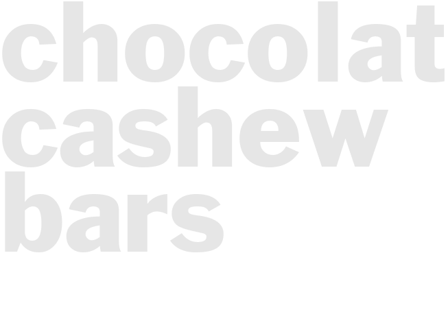 Chocolate Cashew Bars     