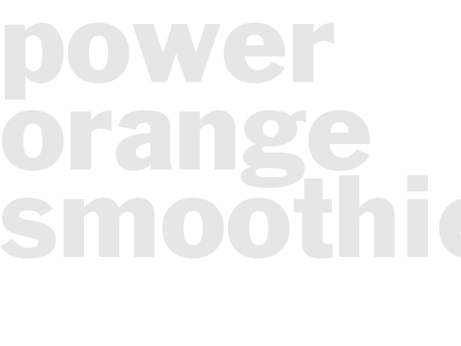 Power Orange Smoothie