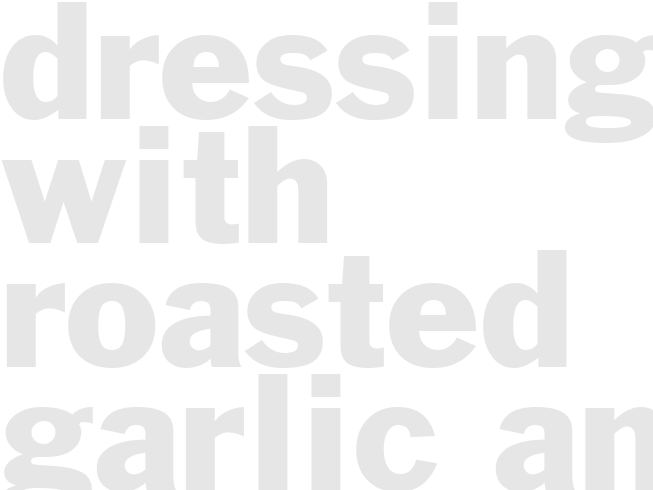 Dressing with Roasted Garlic and Apples