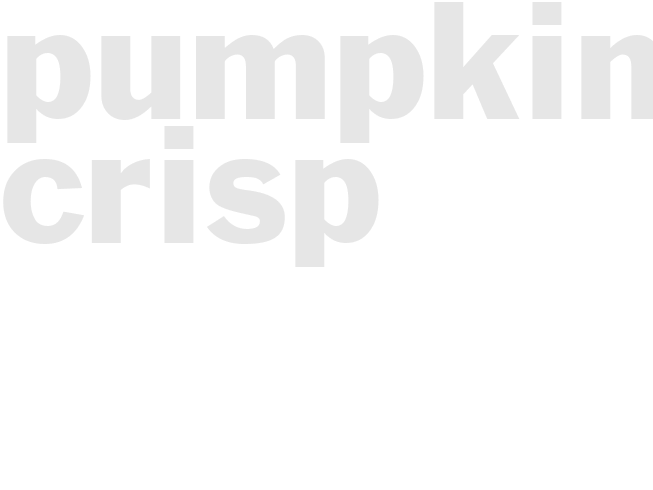 Pumpkin Crisp