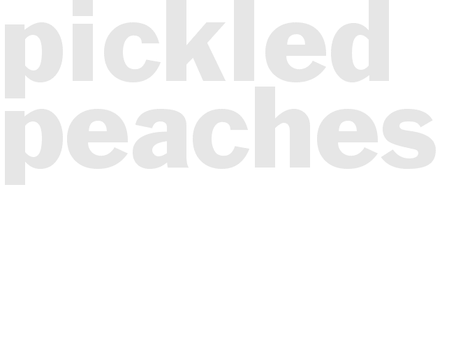 Pickled Peaches