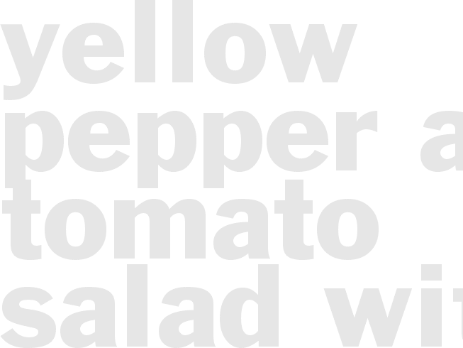 Yellow Pepper and Tomato Salad with Dijon Vinigarette