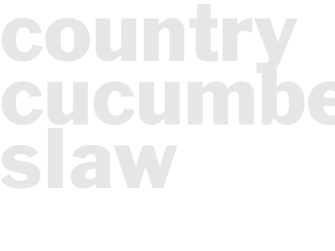 Country Cucumber Slaw