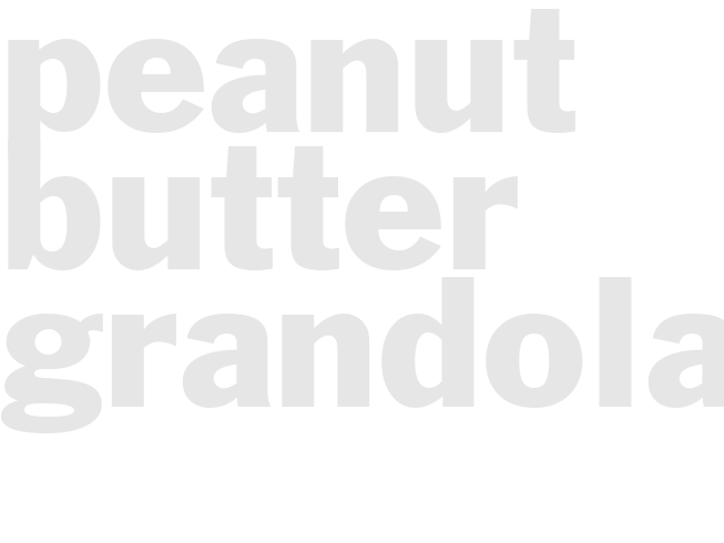 Peanut Butter Grandola