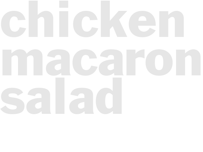 Chicken Macaroni Salad