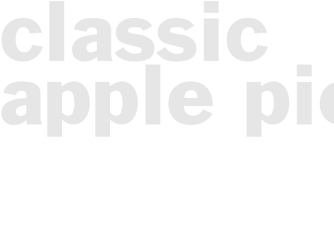 Classic apple pie