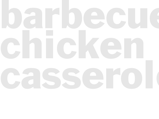 Barbecue Chicken Casserole 