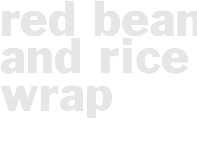 Red beans and rice wrap