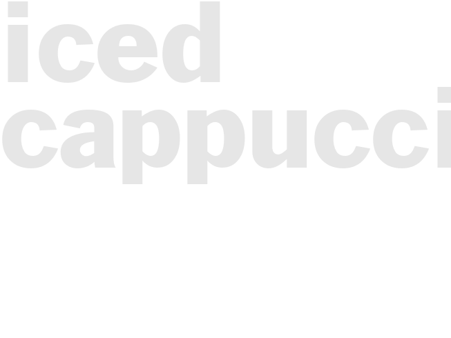 Iced Cappuccino