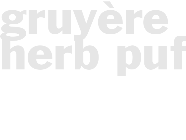 Gruy&egrave;re Herb Puffs