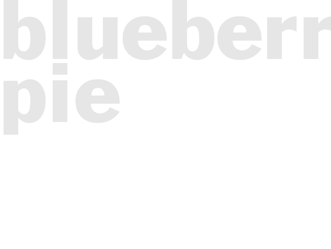 Blueberry pie
