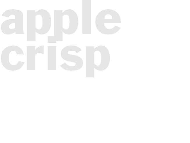 Apple crisp