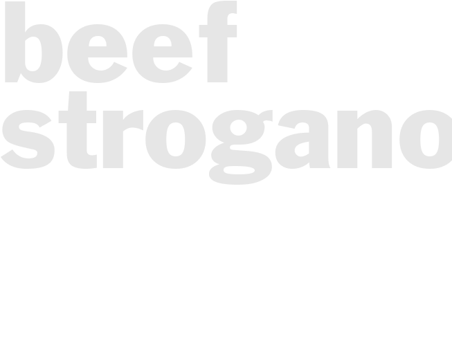Beef Stroganoff